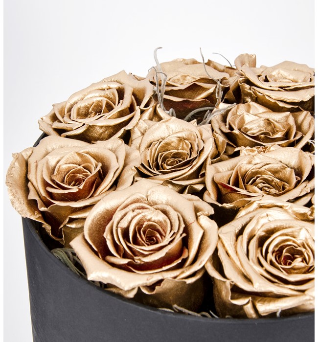 Kutuda Solmayan Gold Güller