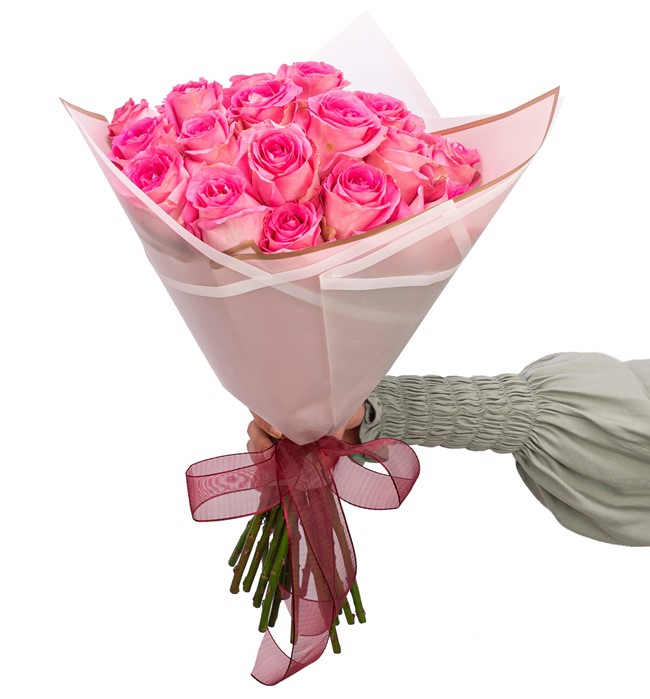 21 li Pembe Gül Buketi