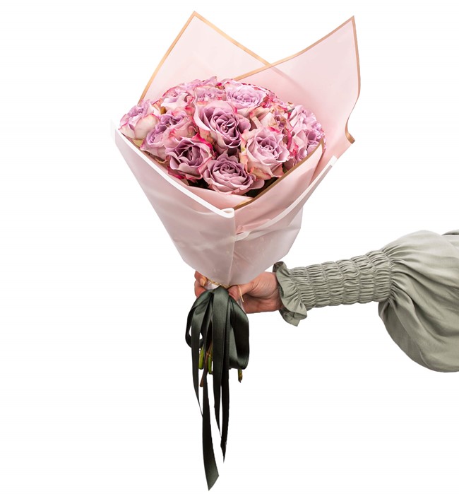Aşkın Büyüsü 21 li Premium Lila Gül Buketi