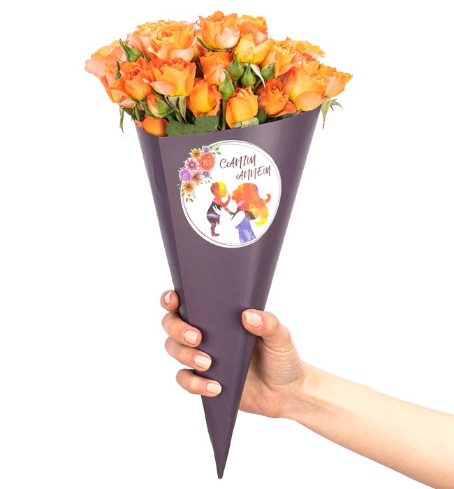  Turuncu Mini Gül Tasarım